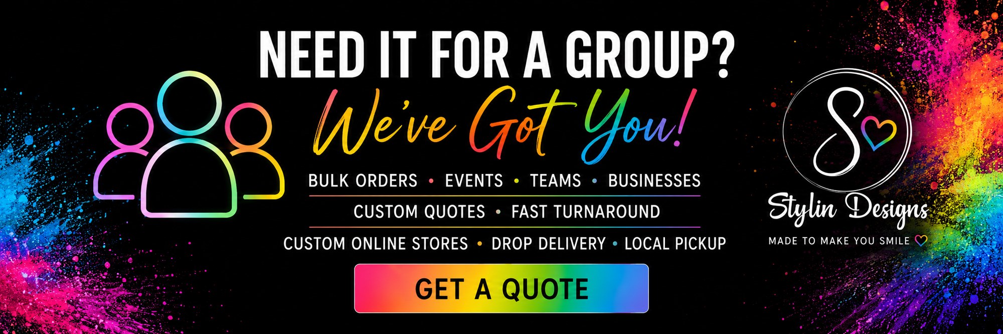 Group stores and bulk orders