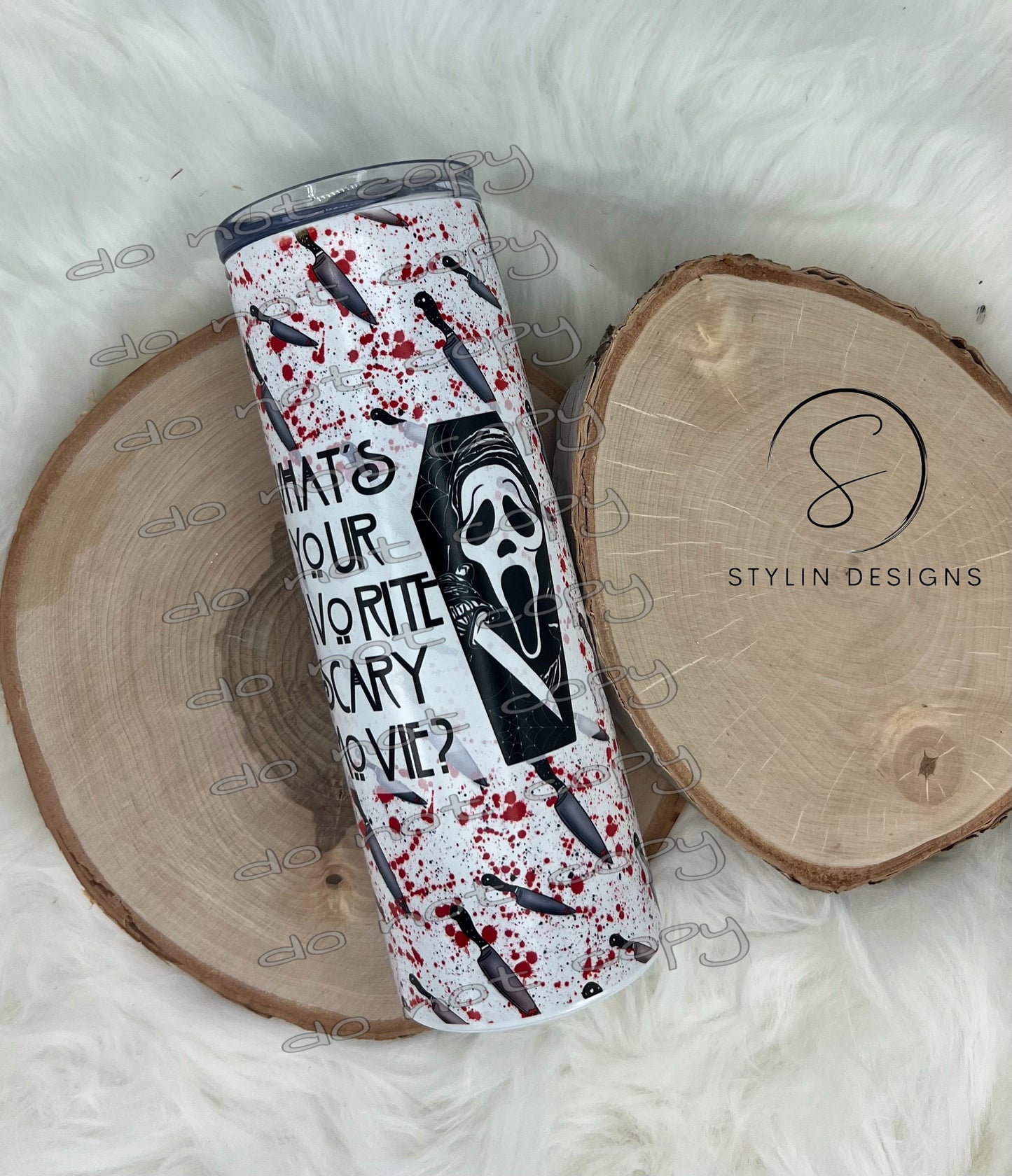 Ghost Face Sublimation Tumbler