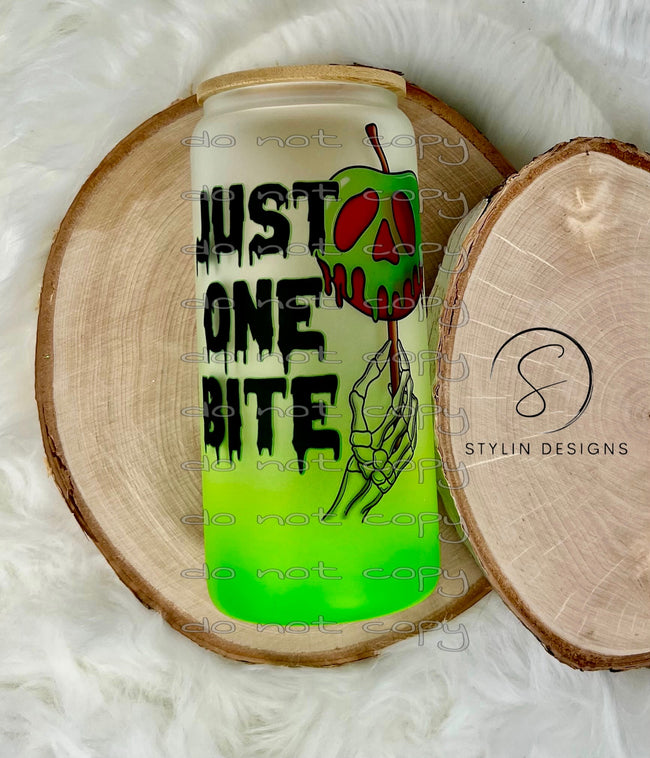 Just One Bite 20oz Glass Tumbler