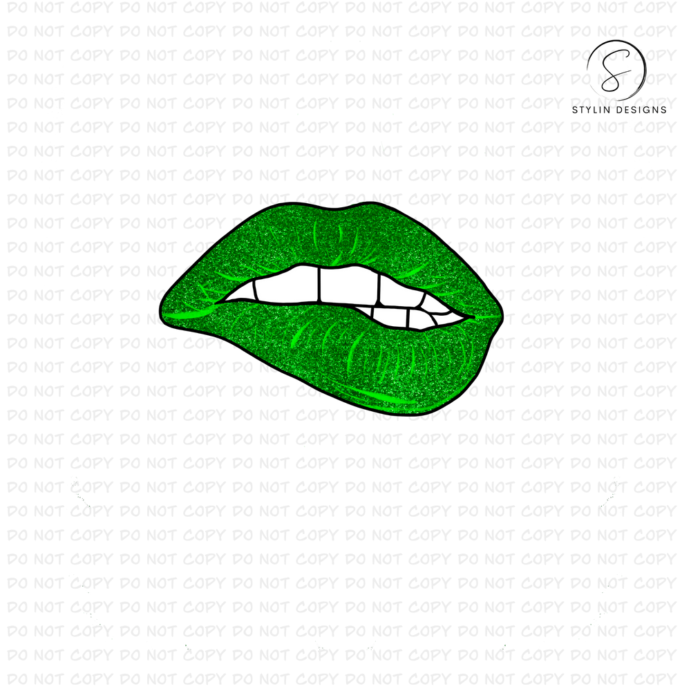 St Patrick's Day Lips