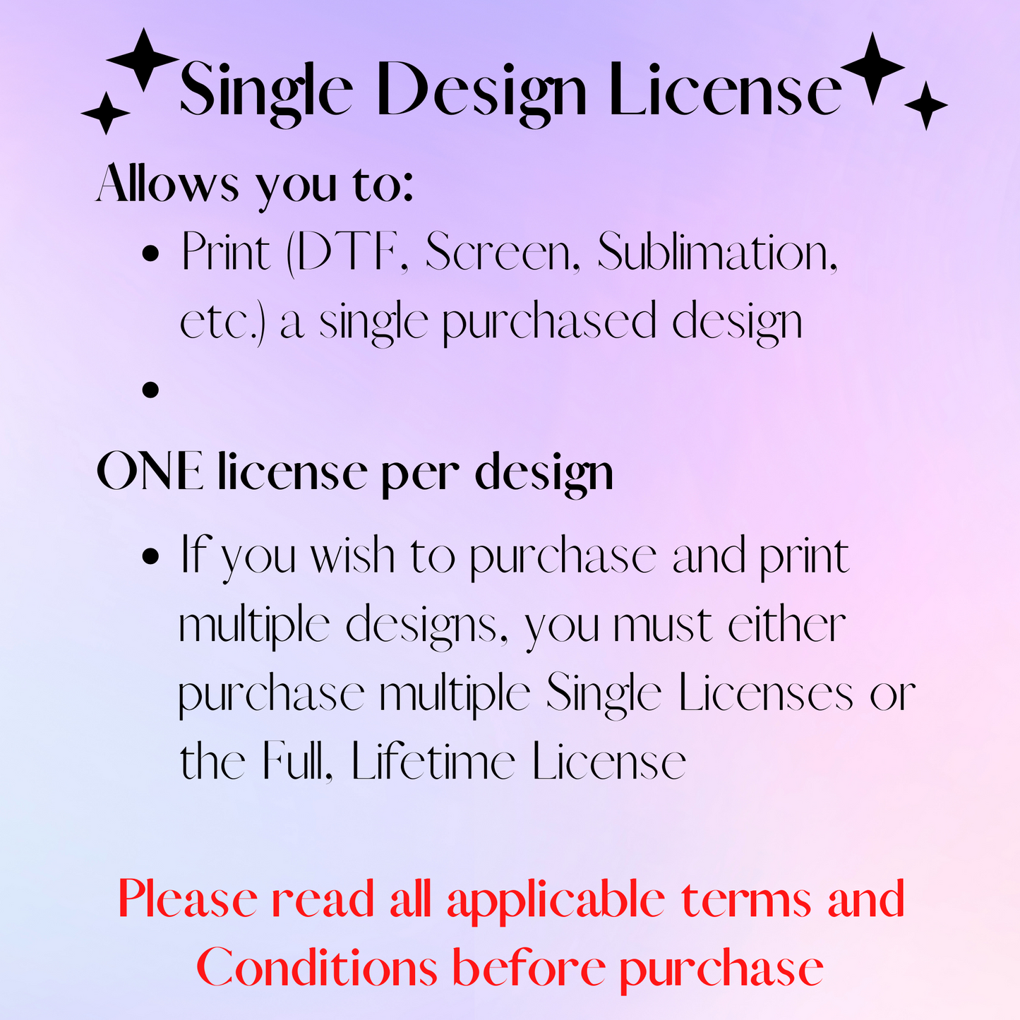 Single Artwork License