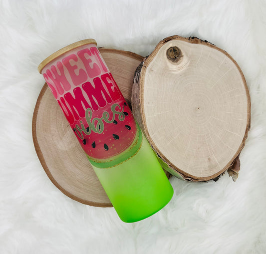 Sweet Summer Glass Tumbler