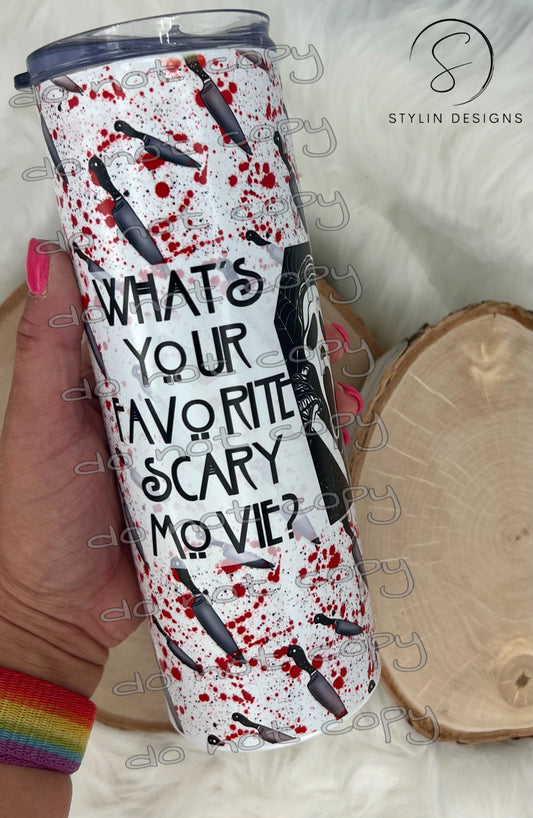 Ghost Face Sublimation Tumbler