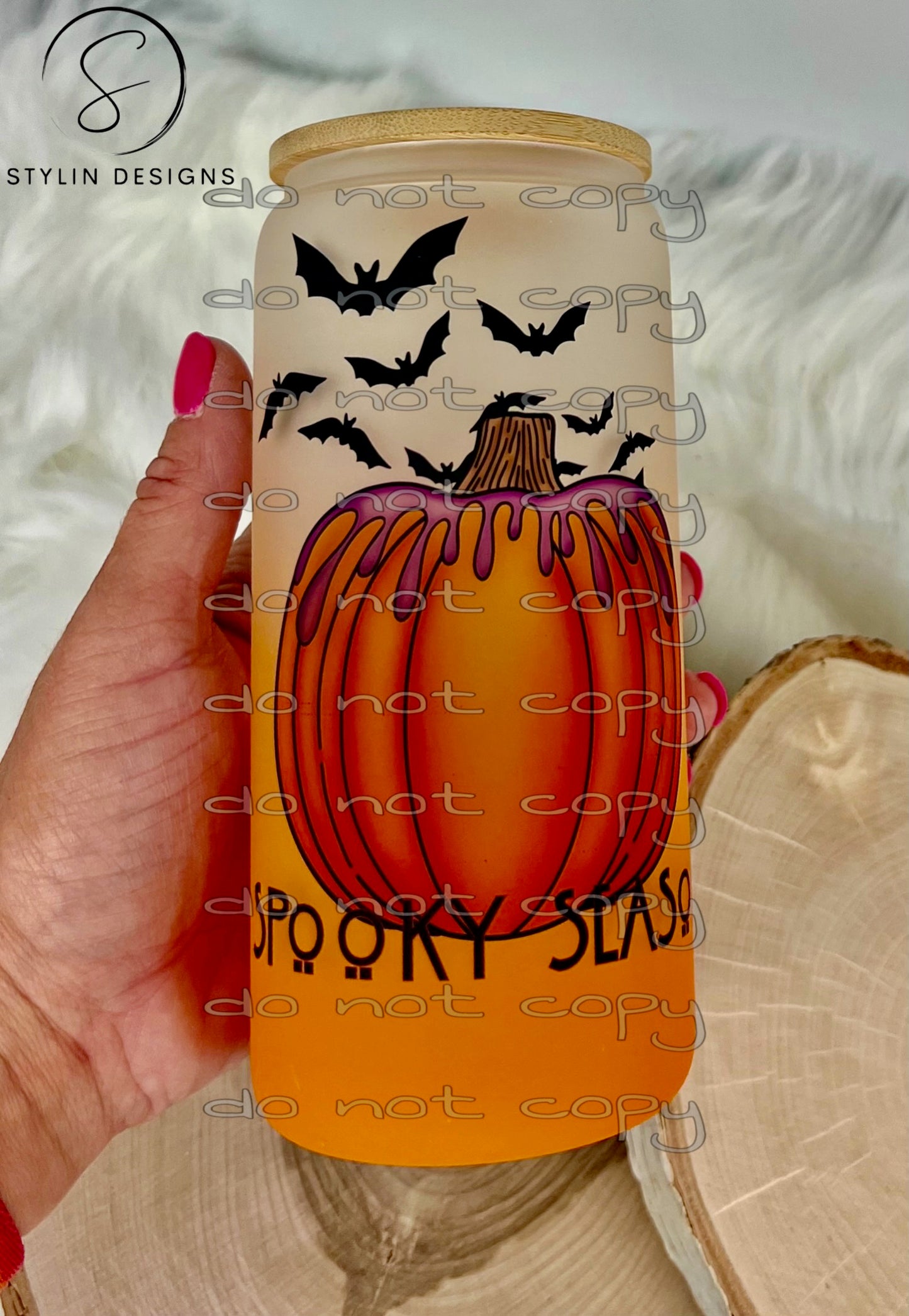 Spooky Season 20oz Glass Tumbler