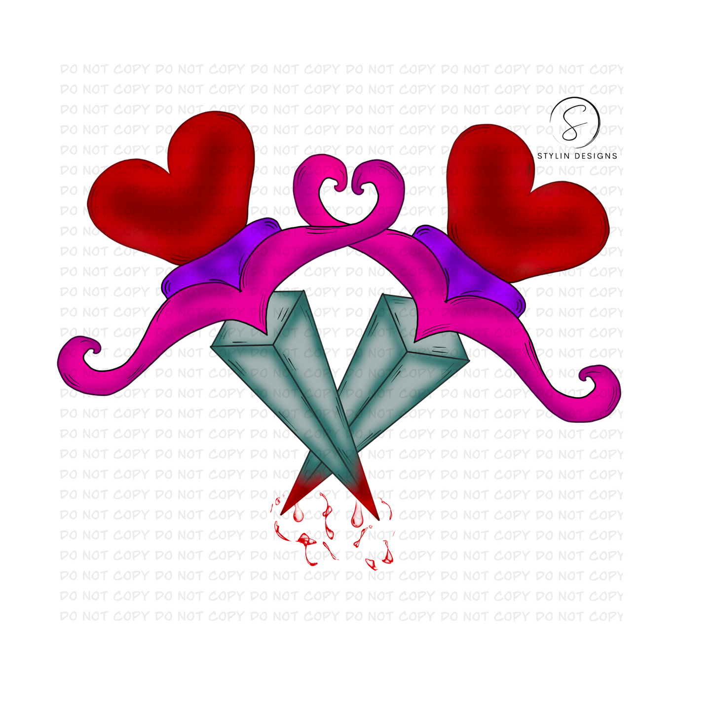 Heart Cross Dagger