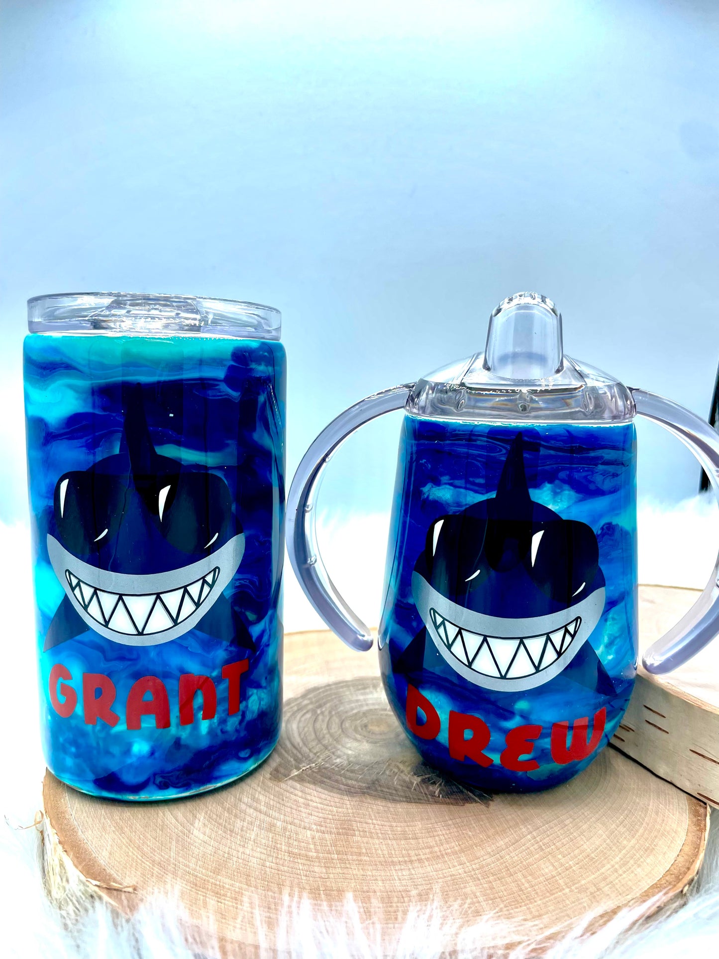 Under the Sea Shark Personalized Tumbler